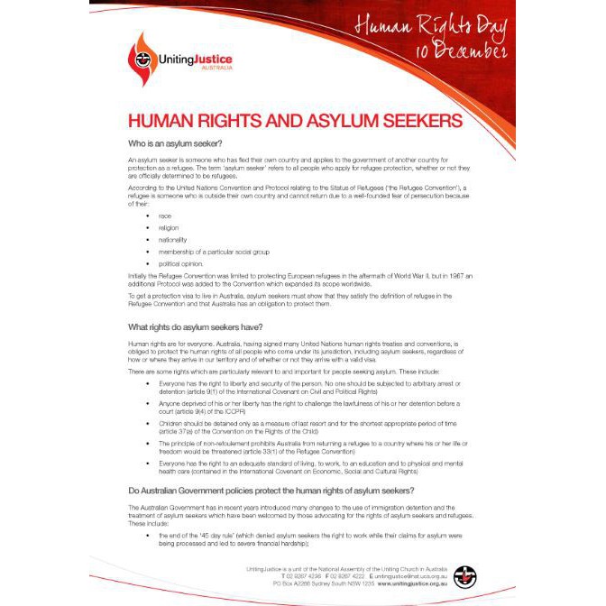 Human rights & asylum seekers