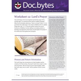 Doc.bytes : Worksheet 12 : Lord's Prayer