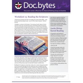 Doc.bytes: Worksheet 15 : Reading the scriptures