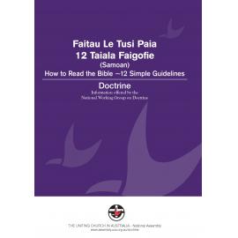How to read the Bible : 12 simple guidelines (Samoan)