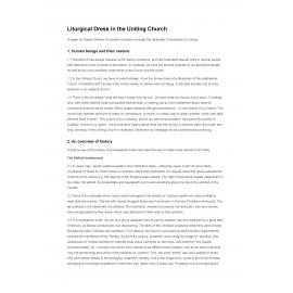 Liturgical dress in the Uniting Church (UCA)