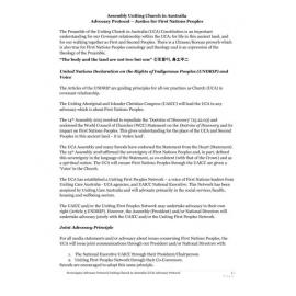 Advocacy protocol : Justice for First Nations People