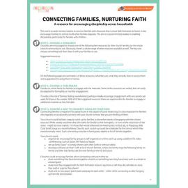 Connecting families, nurturing faith : a resource for encouraging discipleship across families