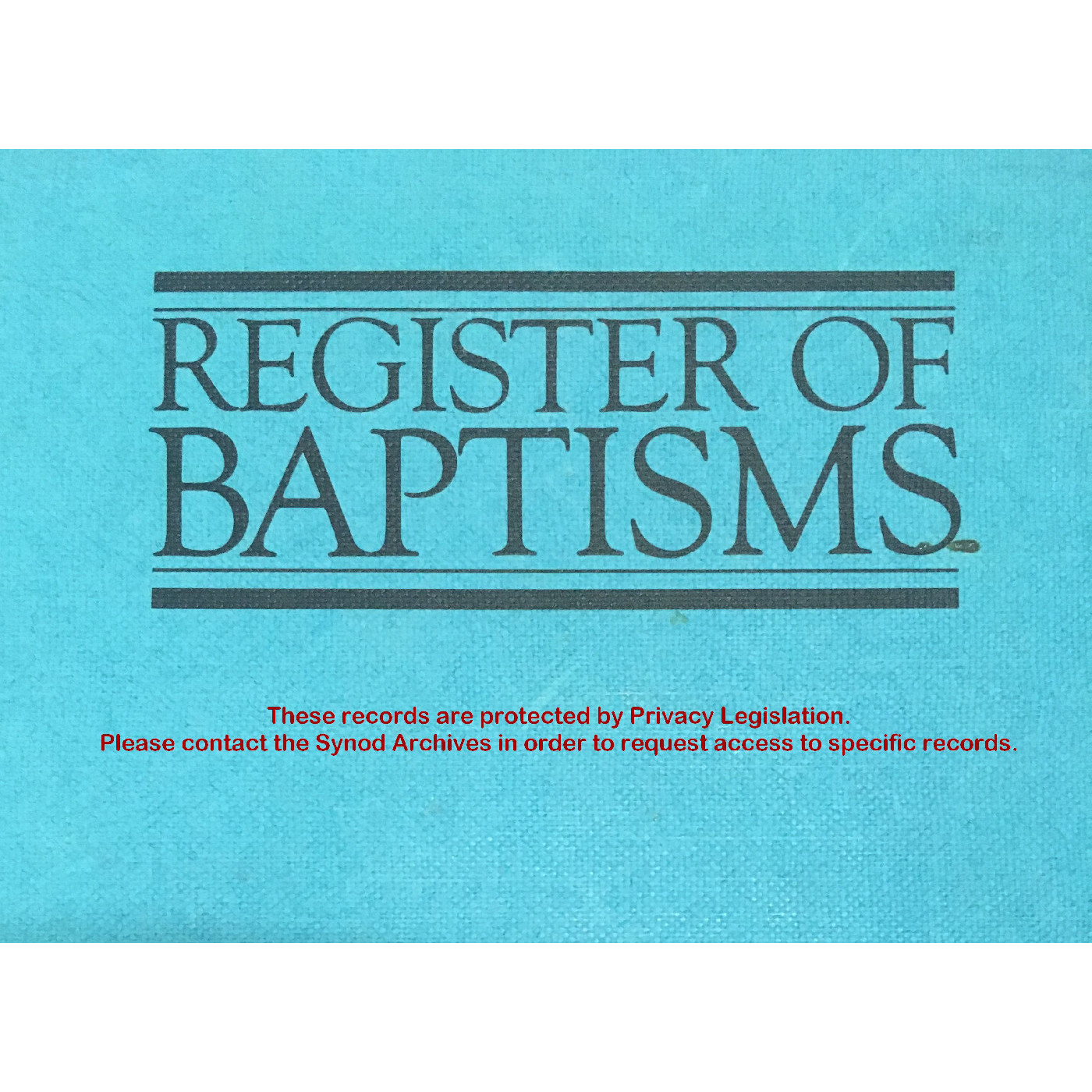 Baptism - UCA - The Rock-Lockhart - 1977 to 1981