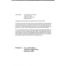 Assembly Directory of Ministers 2000