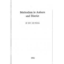 Methodism in Auburn and district