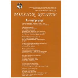 Mission review : a quarterly journal on mission for Australians