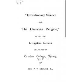 Evolutionary Science and The Christian Religion