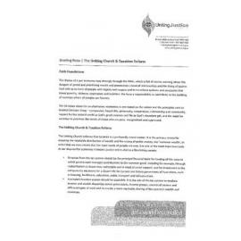 Briefing note : The Uniting Church (UCA) & taxation reform