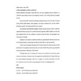 Lesbian theologian to address 'Daring to speak' conference