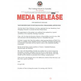 New Beneficiary Fund Managing Treasurer appointed