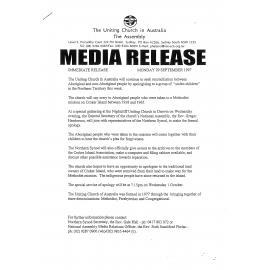 Apology to 'Stolen children'