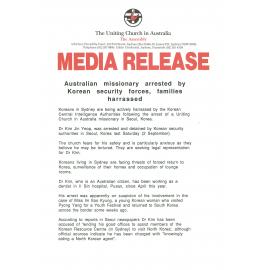 Australian missionary arrested by Korean security forces, families harassed