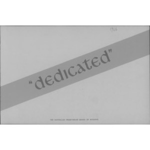 Dedicated [Annual report]