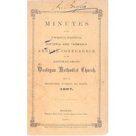 Minutes of Several Conversations Between the Ministers of the Victoria and Tasmania Wesleyan Methodist Church