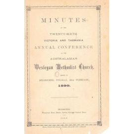 Minutes of Several Conversations Between the Ministers of the Victoria and Tasmania Wesleyan Methodist Church