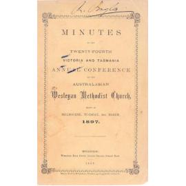 Minutes of the Victorian & Tasmanian Annual Conference of the Australasian Wesleyan Methodist Church