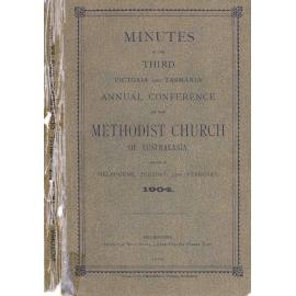 Minutes of the Victoria & Tasmania Annual Conference of the Methodist Church of Australasia