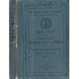 Minutes of the Victoria & Tasmania Annual Conference of the Methodist Church of Australasia