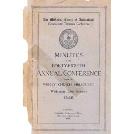Minutes of the Victoria & Tasmania Annual Conference of the Methodist Church of Australasia