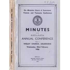 Minutes of the Victoria & Tasmania Annual Conference of the Methodist Church of Australasia