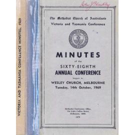 Minutes of the Victoria & Tasmania Annual Conference of the Methodist Church of Australasia