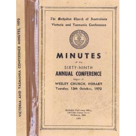 Minutes of the Victoria & Tasmania Annual Conference of the Methodist Church of Australasia
