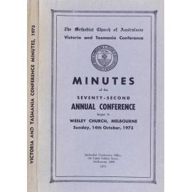 Minutes of the Victoria & Tasmania Annual Conference of the Methodist Church of Australasia