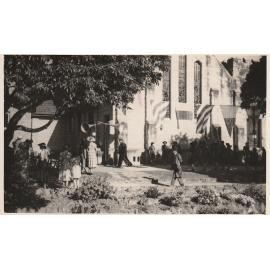 Governor Sir John Northcott at opening Memorial Hall, Killara Congregational Church 1952