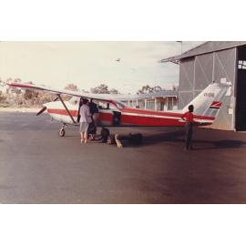 Far West Mission. Loading the plane for departure from Bourke airstrip