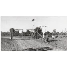 Far West Mission. NSW and Q'ld border fence and gate at Hungerford 