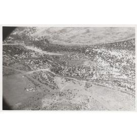 Far West Mission. Aerial view of dry Paroo River, south of Hungerford
