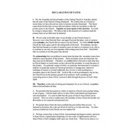 Declaration of Faith