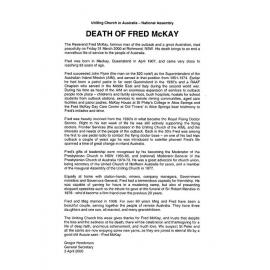 Death of Fred McKay