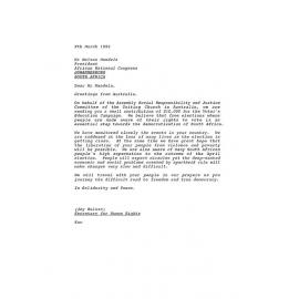 Letter to Nelson Mandela
