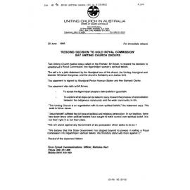 Call to rescind decision to hold Royal Commission