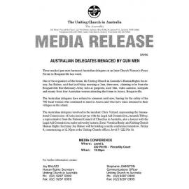 Australian delegates menaced by gun men in Bougainville