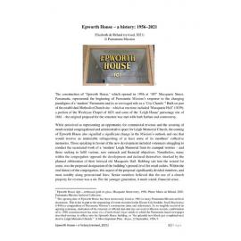 Epworth House - a history : 1956-2021