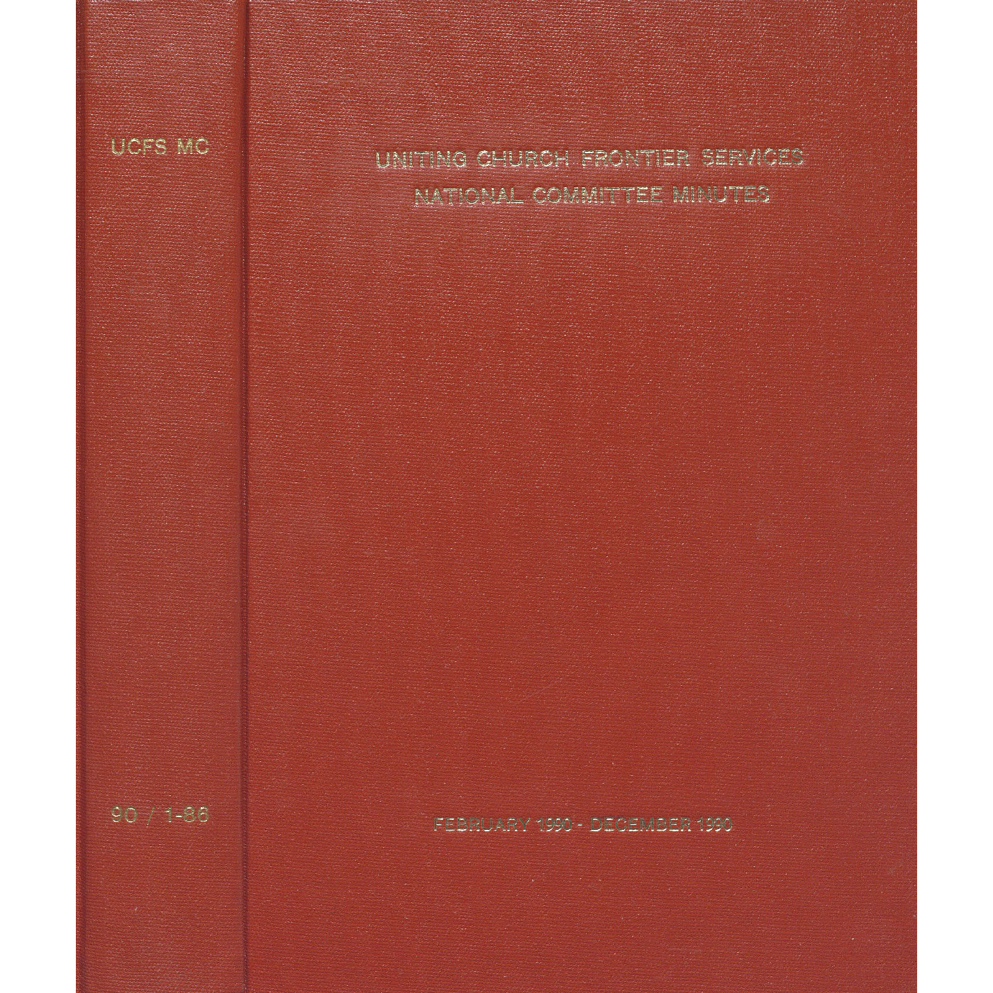 Frontier Services Management Committee Minutes 1990