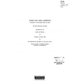 East of the Jordan : Christians in Asia before Vasco da Gama
