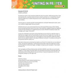 Act2 : Uniting in Prayer (Biblical reflections)