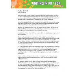 Act2 : Uniting in Prayer (Biblical reflections)