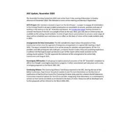 ASC Update November 2020