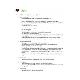 Act2 Task Group Meeting December 2020