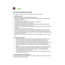 Act2 Task Group Meeting March 2021