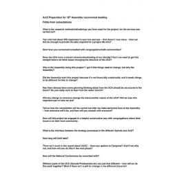 Act2 Preparation for 16th Assembly FAQs