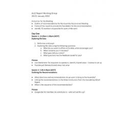 Act2 Working Group Report January 2022