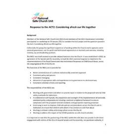 National Safe Church Unit Response to Act2