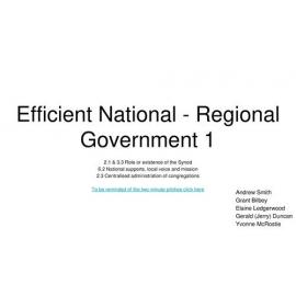 Efficient National - Regional Government 1 (PowerPoint)