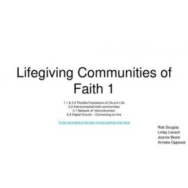 Lifegiving Communities of Faith 1a (PowerPoint)